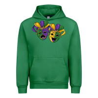 Emerald mardi gras mask Urban Hoodie - RanaPortraitStore