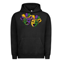 Pigment Black mardi gras mask Urban Hoodie - RanaPortraitStore