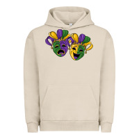 Pigment French Oak mardi gras mask Urban Hoodie - RanaPortraitStore