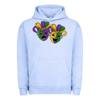 Pigment Grape Ice mardi gras mask Urban Hoodie - RanaPortraitStore