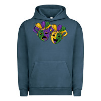 Pigment Midnight Navy mardi gras mask Urban Hoodie - RanaPortraitStore
