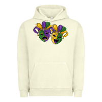 Pigment Pistachio mardi gras mask Urban Hoodie - RanaPortraitStore