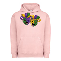 Pigment Salmon mardi gras mask Urban Hoodie - RanaPortraitStore