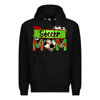 Black soccer mom with leopard Premium Hoodie - Zillion Design Studio