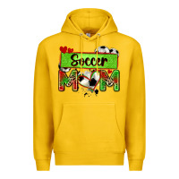 Lemon soccer mom with leopard Premium Hoodie - Zillion Design Studio