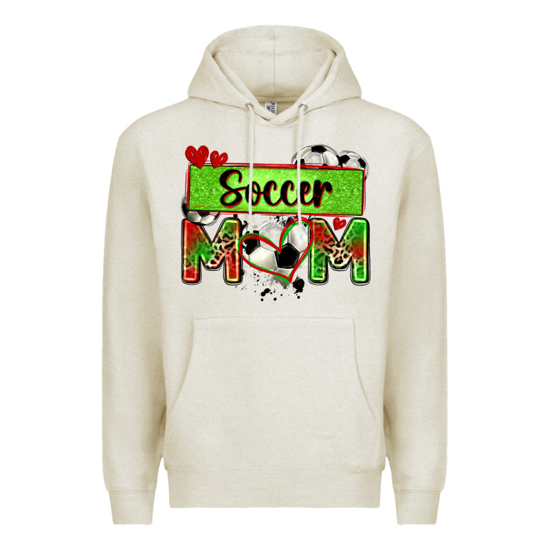 Soccer Mom With Leopard Premium Hoodie by Zillion Design Studio | Teevron