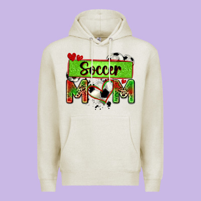 Soccer Mom With Leopard Premium Hoodie Designed By Zillion Design Studio