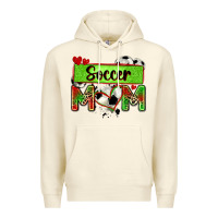 Sandshell soccer mom with leopard Premium Hoodie - Zillion Design Studio