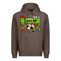 Coffee soccer mom with leopard Premium Hoodie - Zillion Design Studio
