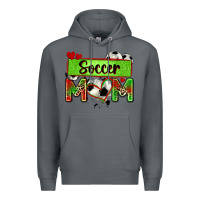 Rock soccer mom with leopard Premium Hoodie - Zillion Design Studio