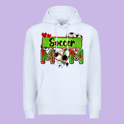 Soccer Mom With Leopard Premium Hoodie Designed By Zillion Design Studio