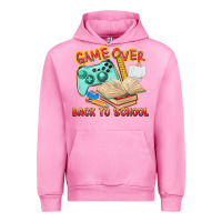 Fuchsia Pink game over back to school Urban Hoodie - texasbilliewilder
