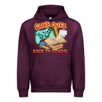 Mauve Wine game over back to school Urban Hoodie - texasbilliewilder