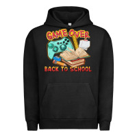 Pigment Black game over back to school Urban Hoodie - texasbilliewilder
