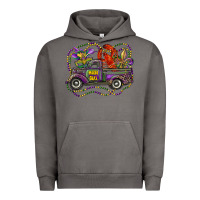 Pigment Tornado mardi gras truck with mask fleur de lis and crawfish Urban Hoodie - RanaPortraitStore