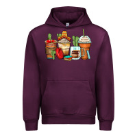 Mauve Wine spanish teacher coffee cups Urban Hoodie - Zillion Design Studio