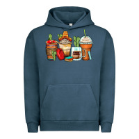 Pigment Midnight Navy spanish teacher coffee cups Urban Hoodie - Zillion Design Studio