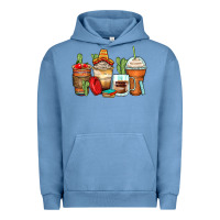 Pigment Pebble Blue spanish teacher coffee cups Urban Hoodie - Zillion Design Studio