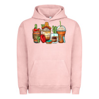 Pigment Salmon spanish teacher coffee cups Urban Hoodie - Zillion Design Studio