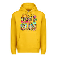 Lemon here comes the sun Premium Hoodie - texasbilliewilder