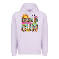 Lilac here comes the sun Premium Hoodie - texasbilliewilder