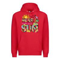 Red here comes the sun Premium Hoodie - texasbilliewilder