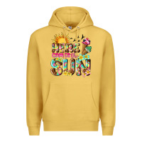 Antique Gold here comes the sun Premium Hoodie - texasbilliewilder