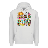 Dove Grey here comes the sun Premium Hoodie - texasbilliewilder
