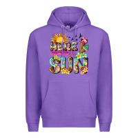 Purple here comes the sun Premium Hoodie - texasbilliewilder