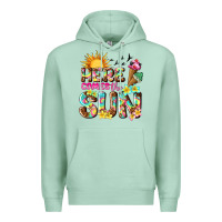 Seafoam here comes the sun Premium Hoodie - texasbilliewilder