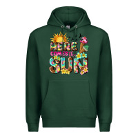 Sports Green here comes the sun Premium Hoodie - texasbilliewilder