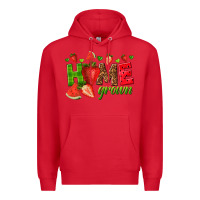 Red home grown Premium Hoodie - texasbilliewilder