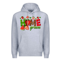 Heather Grey home grown Premium Hoodie - texasbilliewilder
