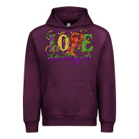 Mauve Wine love with crawfish mardi gras Urban Hoodie - RanaPortraitStore