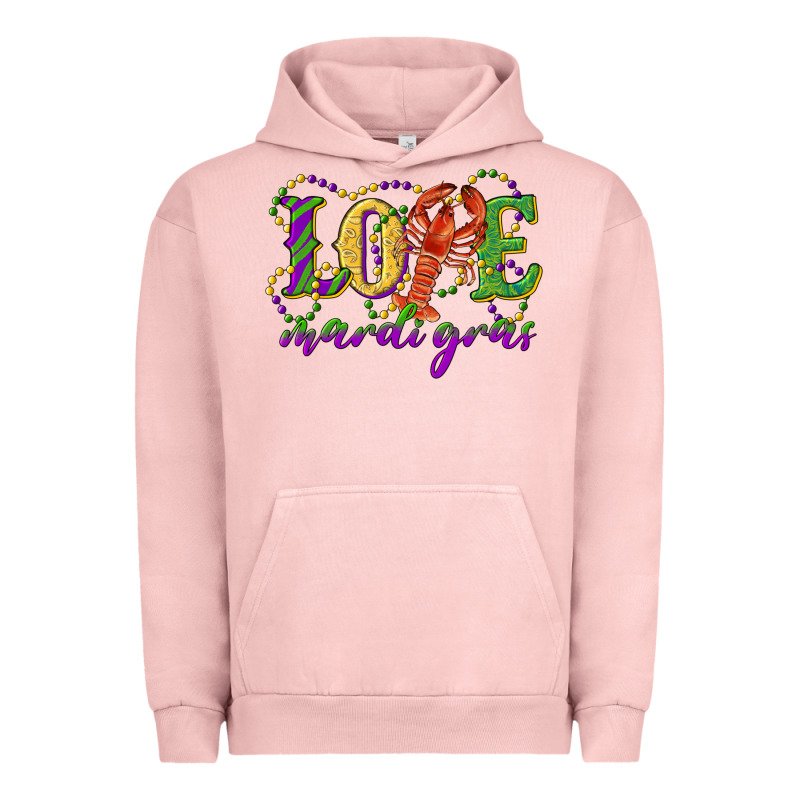 Love With Crawfish Mardi Gras Urban Hoodie by RanaPortraitStore | Teevron