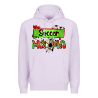 Lilac soccer mama with leopard Premium Hoodie - Zillion Design Studio