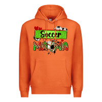 Carrot soccer mama with leopard Premium Hoodie - Zillion Design Studio