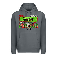 Rock soccer mama with leopard Premium Hoodie - Zillion Design Studio