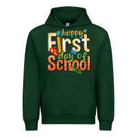 Forest Green happy first day of school Urban Hoodie - texasbilliewilder