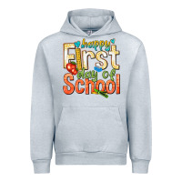 Heather Grey happy first day of school Urban Hoodie - texasbilliewilder