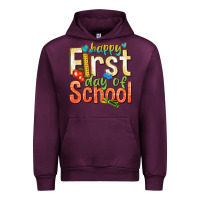 Mauve Wine happy first day of school Urban Hoodie - texasbilliewilder