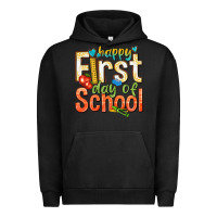 Pigment Black happy first day of school Urban Hoodie - texasbilliewilder