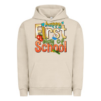 Pigment French Oak happy first day of school Urban Hoodie - texasbilliewilder