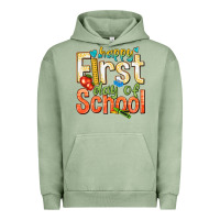 Pigment Oil Green happy first day of school Urban Hoodie - texasbilliewilder