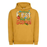 Pigment Peanut Butter happy first day of school Urban Hoodie - texasbilliewilder