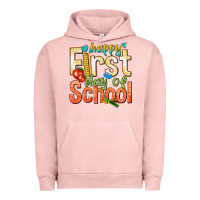 Pigment Salmon happy first day of school Urban Hoodie - texasbilliewilder