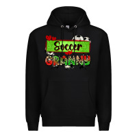 Black soccer granny with leopard Premium Hoodie - Zillion Design Studio