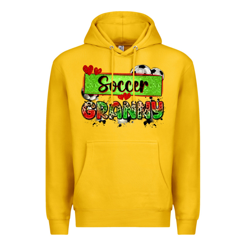 Soccer Granny With Leopard Premium Hoodie by Zillion Design Studio | Teevron