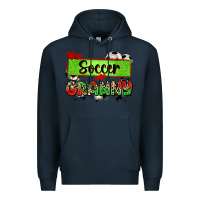 Navy soccer granny with leopard Premium Hoodie - Zillion Design Studio