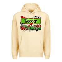 Soccer Granny With Leopard Premium Hoodie | Teevron